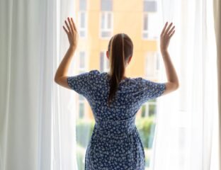 A calm, sunlit morning scene representing a peaceful morning routine